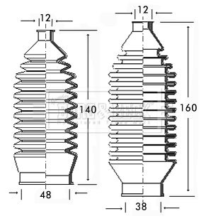 BORG & BECK Paljekumisarja, ohjaus BSG3079